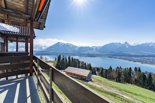 Ferienwohnung über dem See mit Top-Aussicht